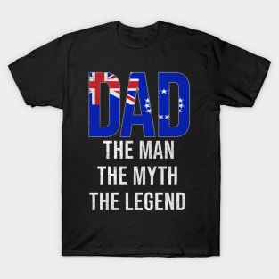 Cook Islander Dad The Man The Myth The Legend - Gift for Cook Islander Dad With Roots From Cook Islander T-Shirt